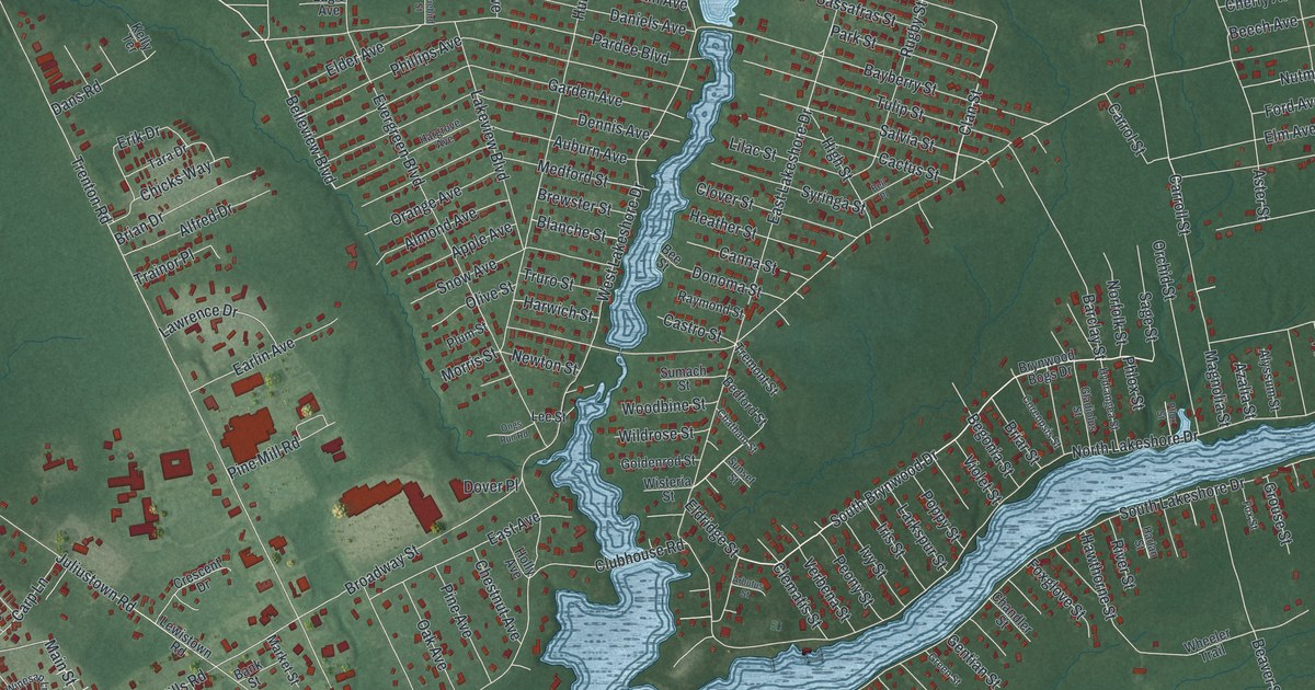 Map of Browns Mills, New Jersey