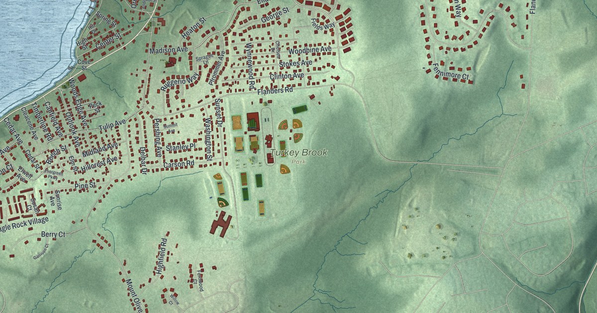 Map of Budd Lake, New Jersey