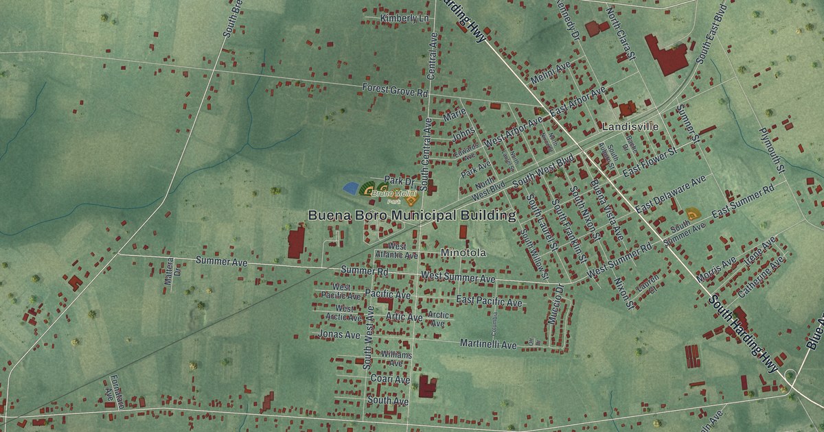 Map of Buena, New Jersey