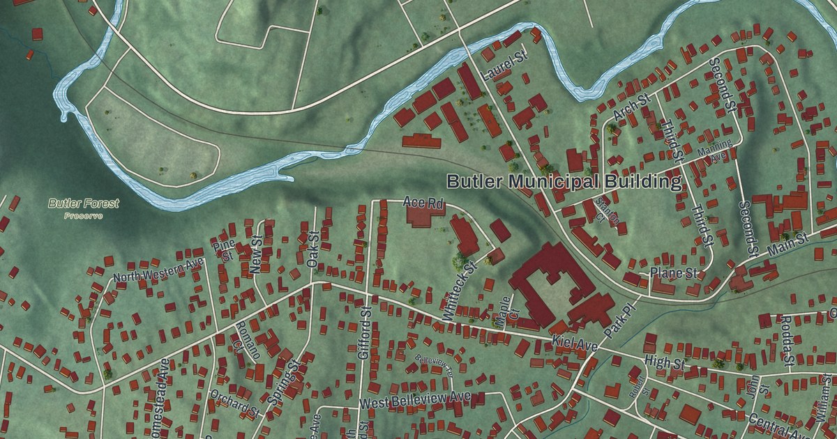 Map of Butler, New Jersey