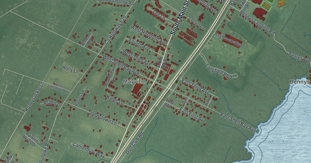 Map of Cape May Court House, New Jersey