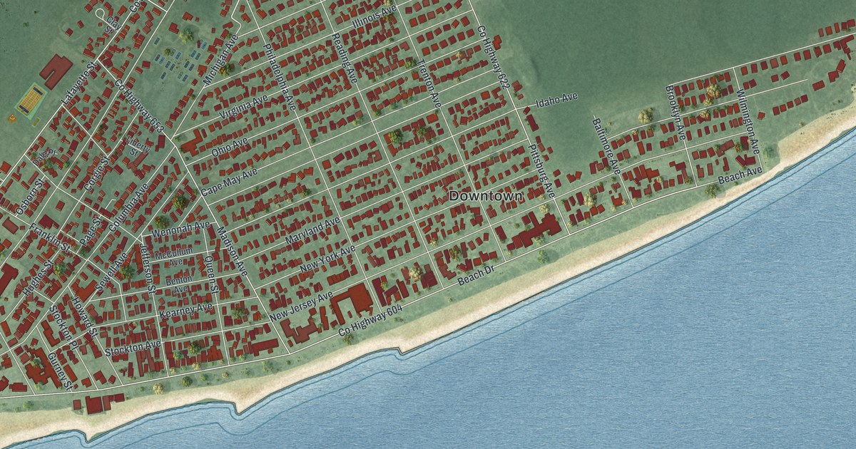 Map of Cape May, New Jersey