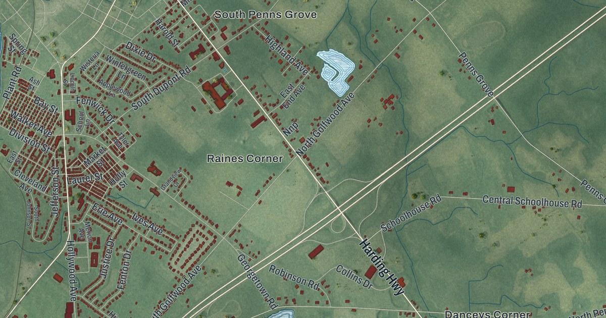 Map of Carneys Point, New Jersey