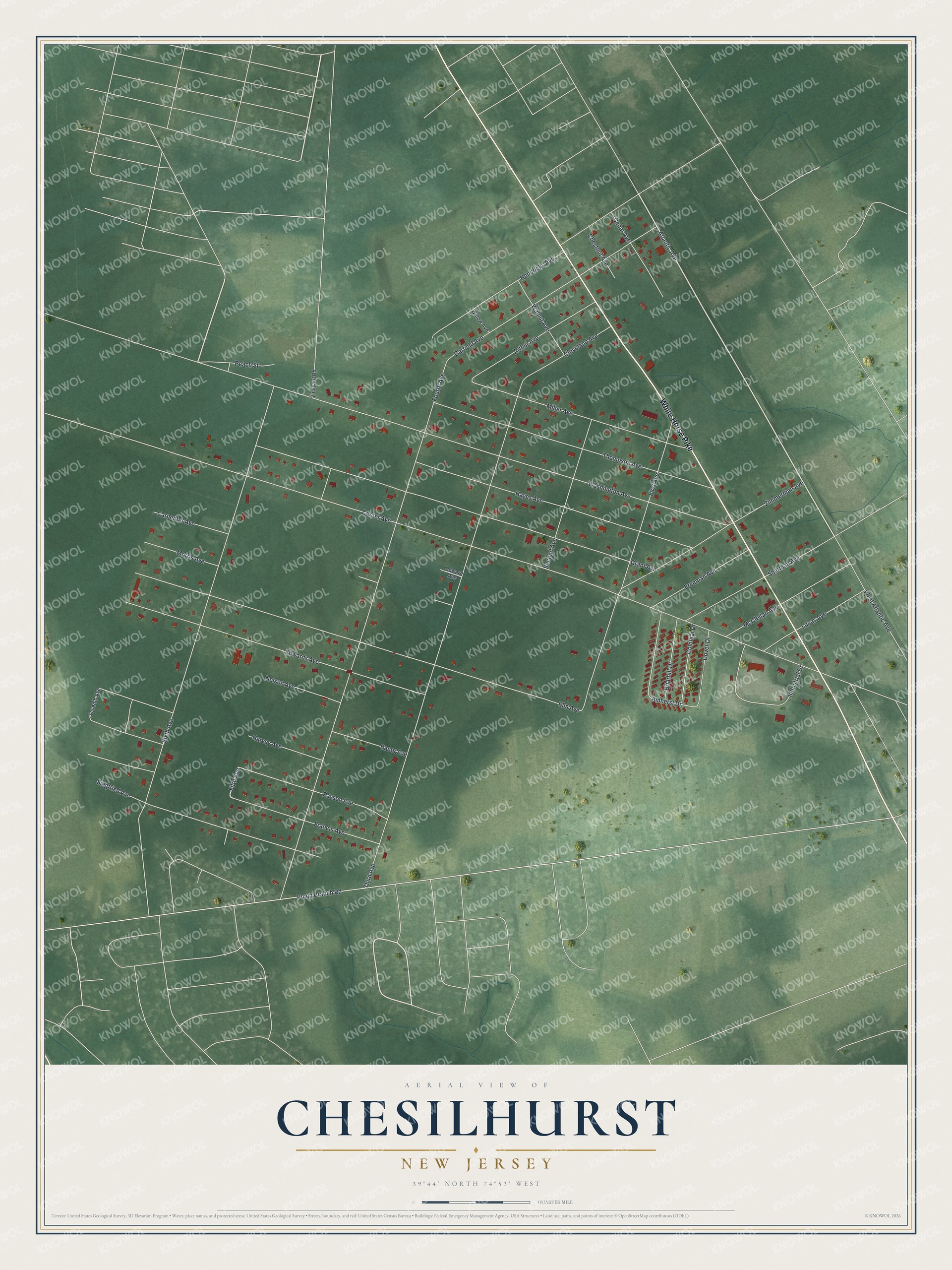 Watermarked full-map preview of Chesilhurst, New Jersey