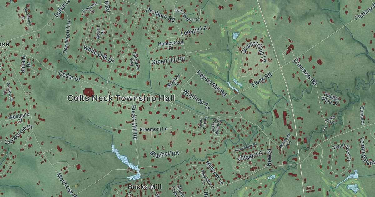 Map of Colts Neck, New Jersey