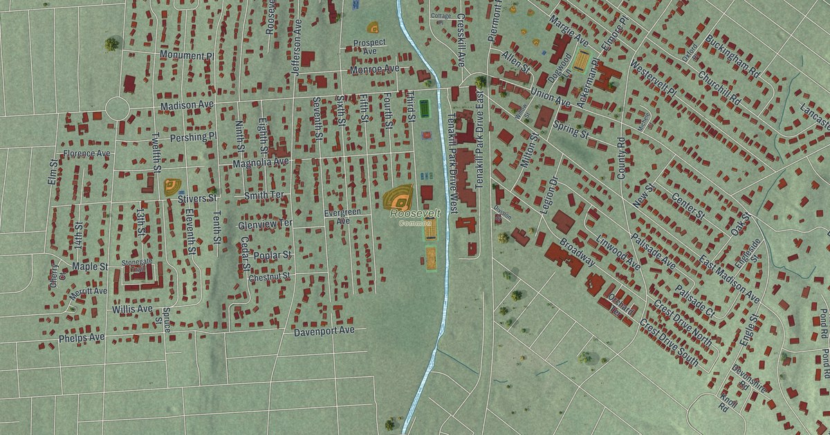 Map of Cresskill, New Jersey