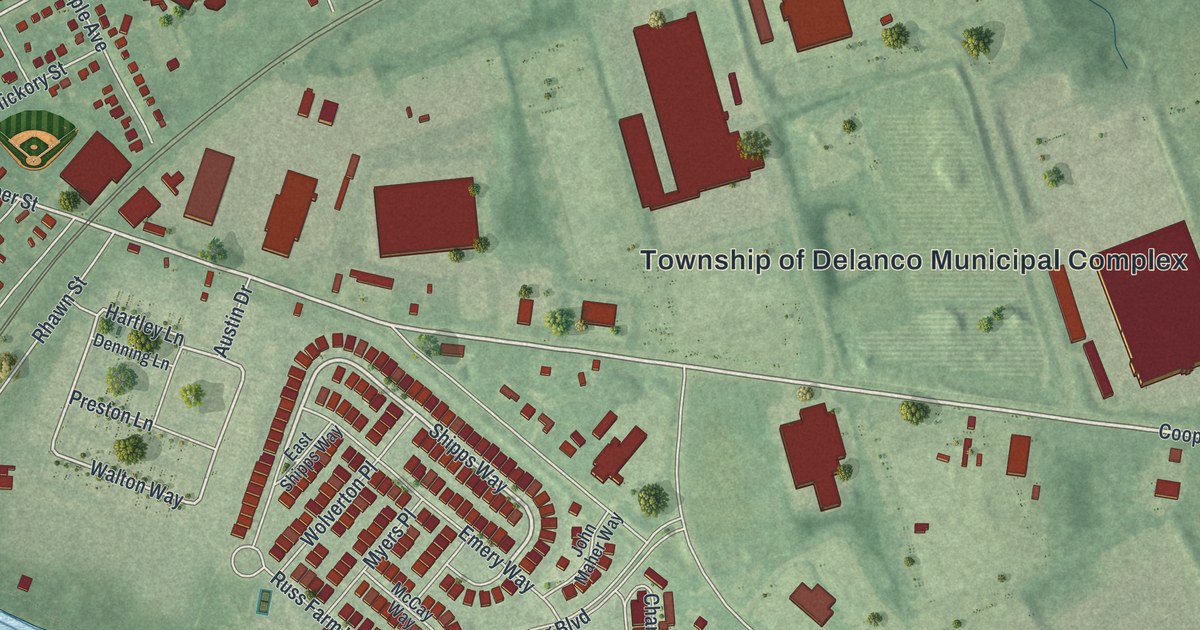 Map of Delanco, New Jersey