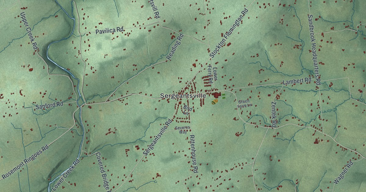 Map of Delaware, New Jersey