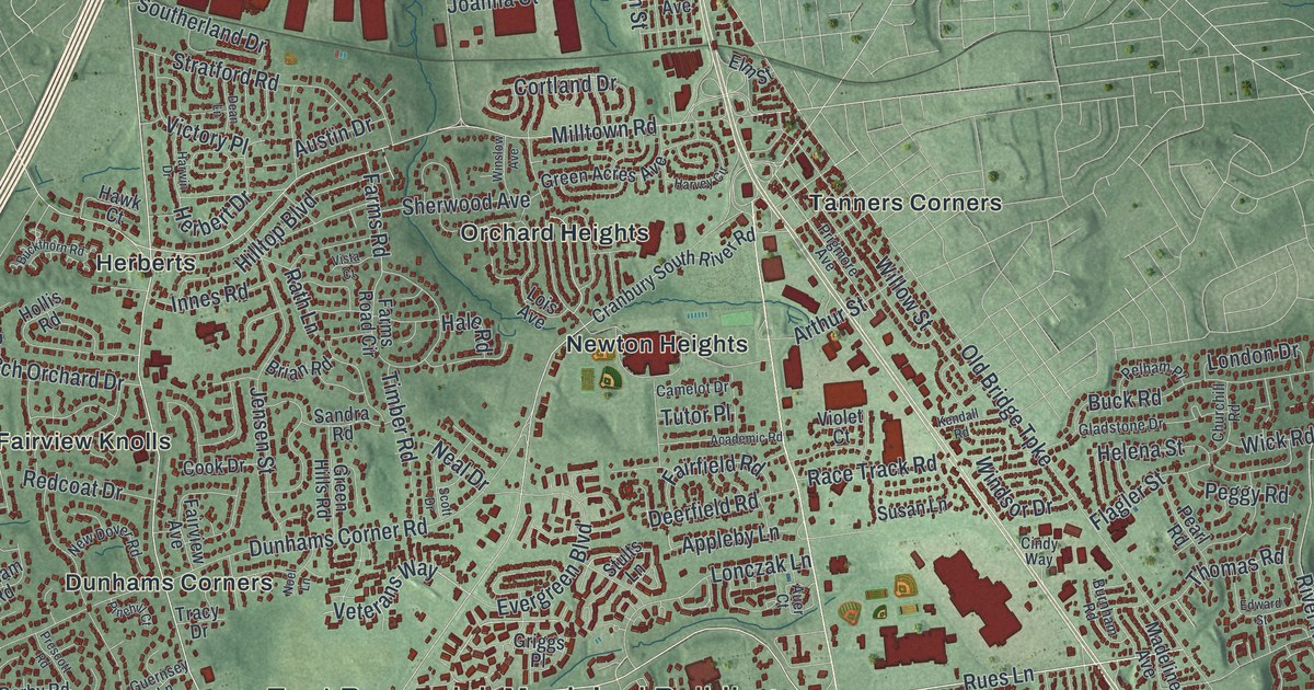 Map of East Brunswick, New Jersey