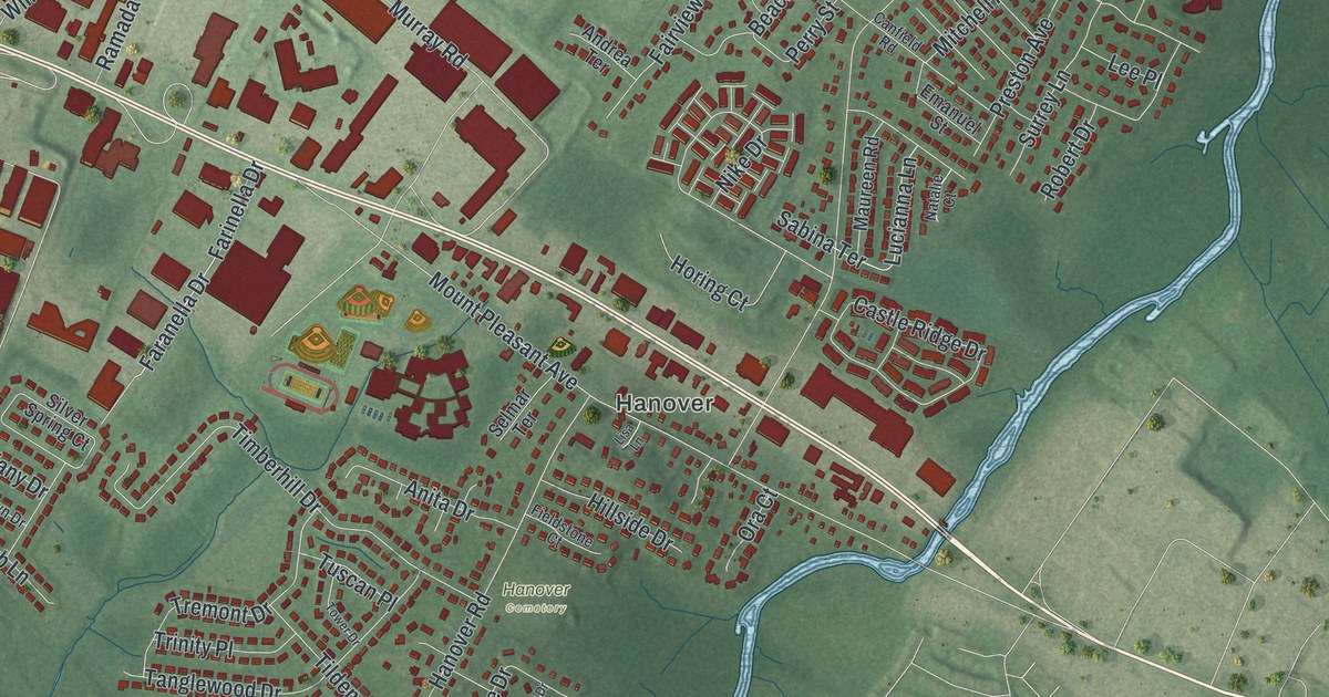 Map of East Hanover, New Jersey