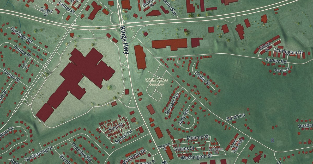 Map of Eatontown, New Jersey