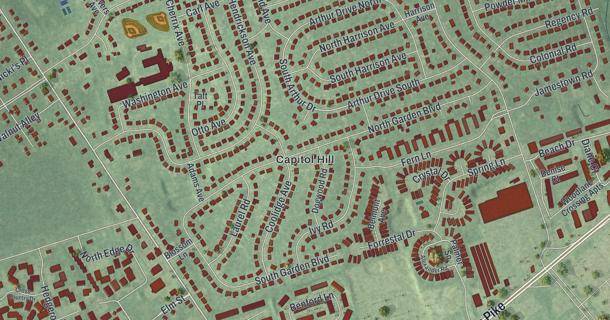 Map of Edgewater Park, New Jersey