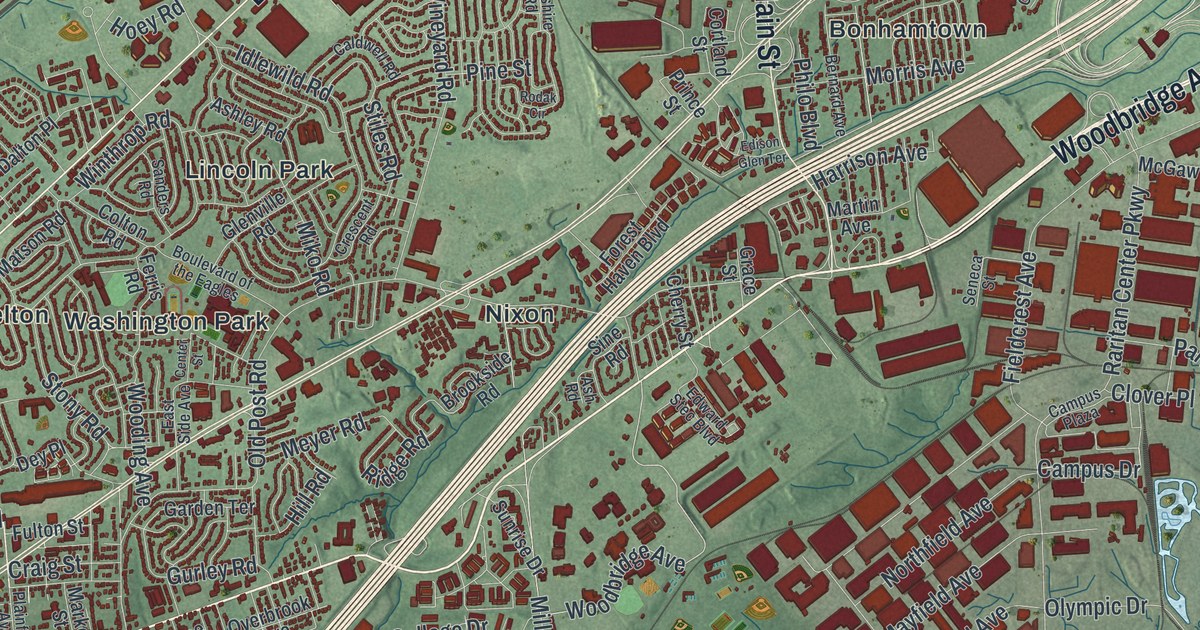 Map of Edison, New Jersey
