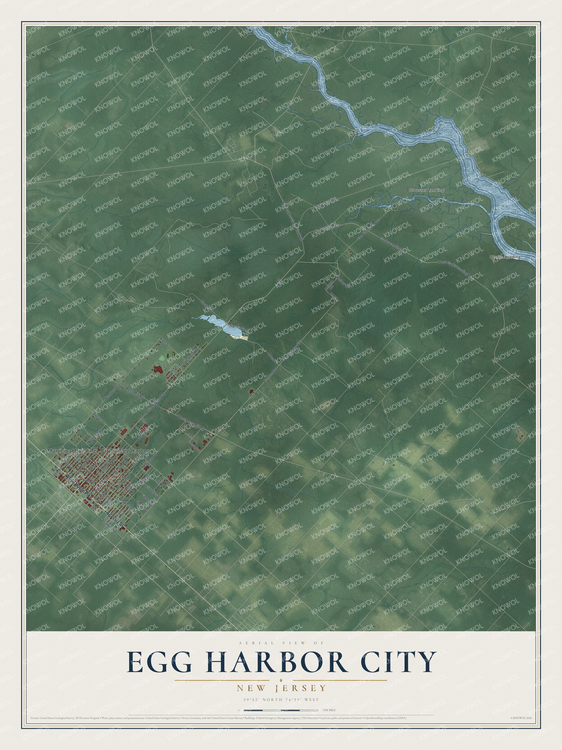 Watermarked full-map preview of Egg Harbor City, New Jersey