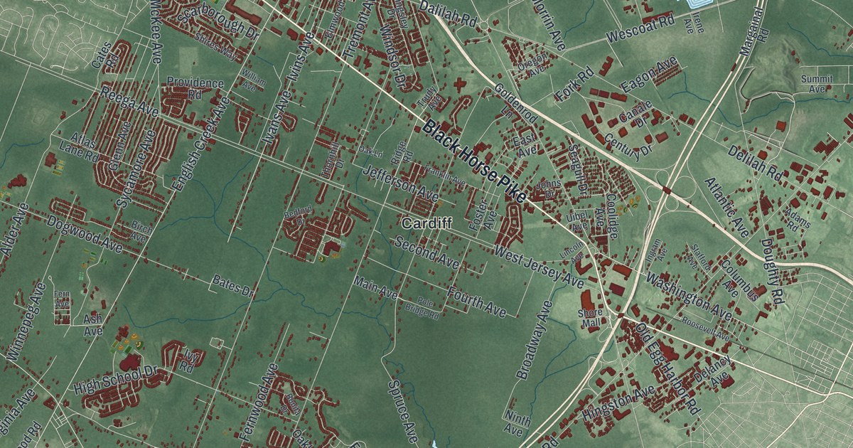 Map of Egg Harbor, New Jersey