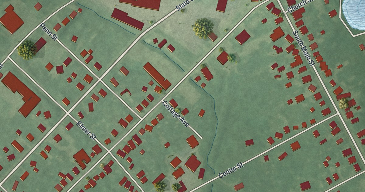 Map of Elmer, New Jersey