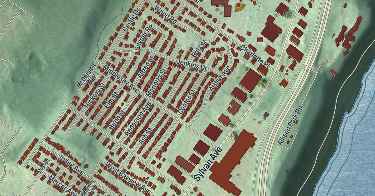 Map of Englewood Cliffs, New Jersey