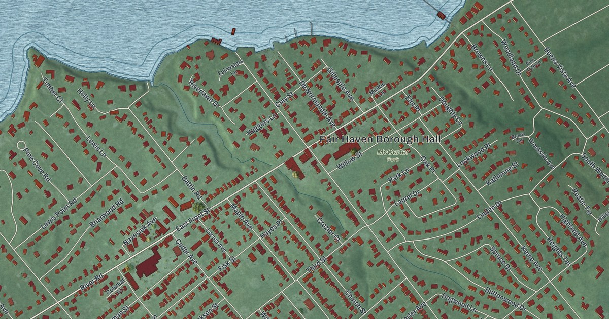 Map of Fair Haven, New Jersey