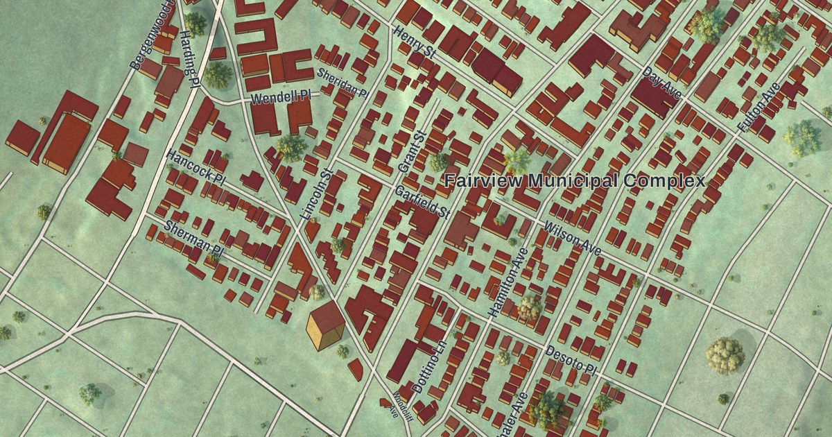 Map of Fairview, New Jersey