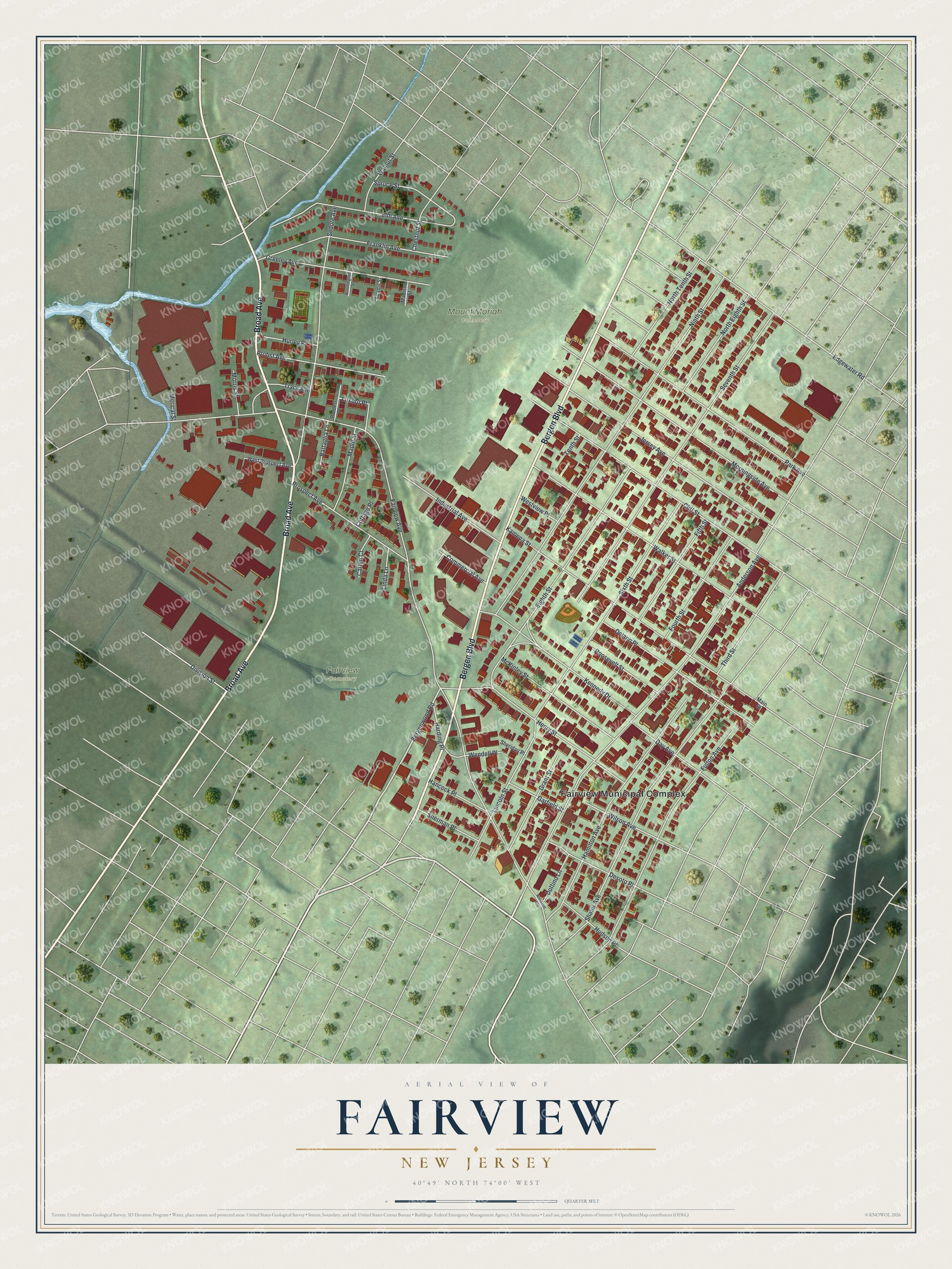 Watermarked full-map preview of Fairview, New Jersey