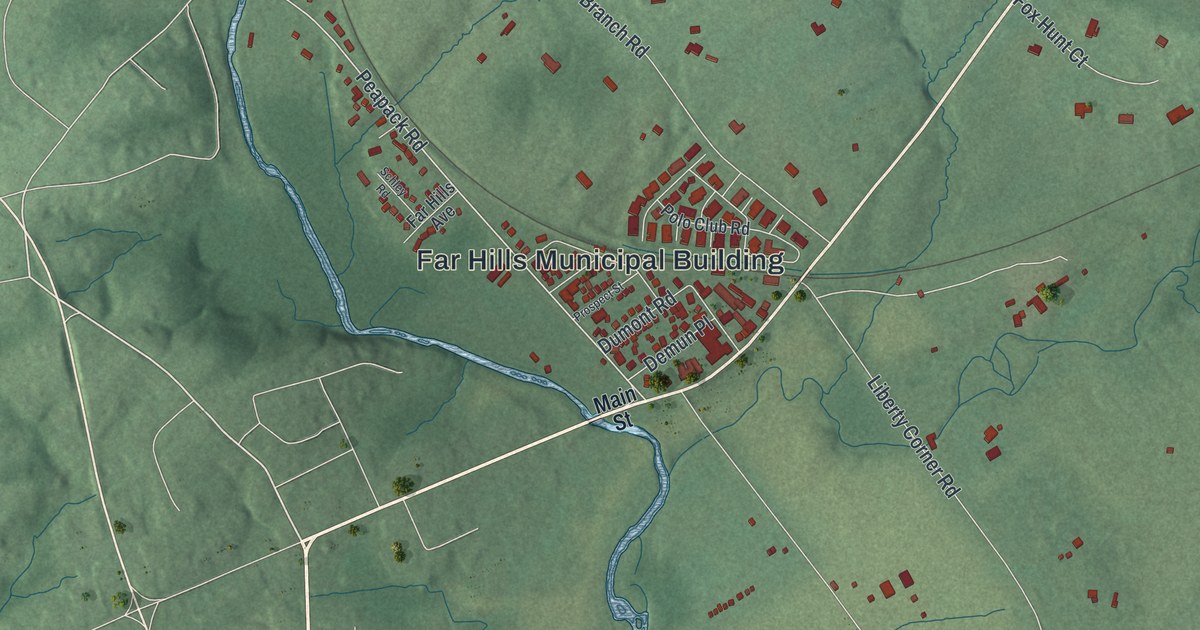 Map of Far Hills, New Jersey