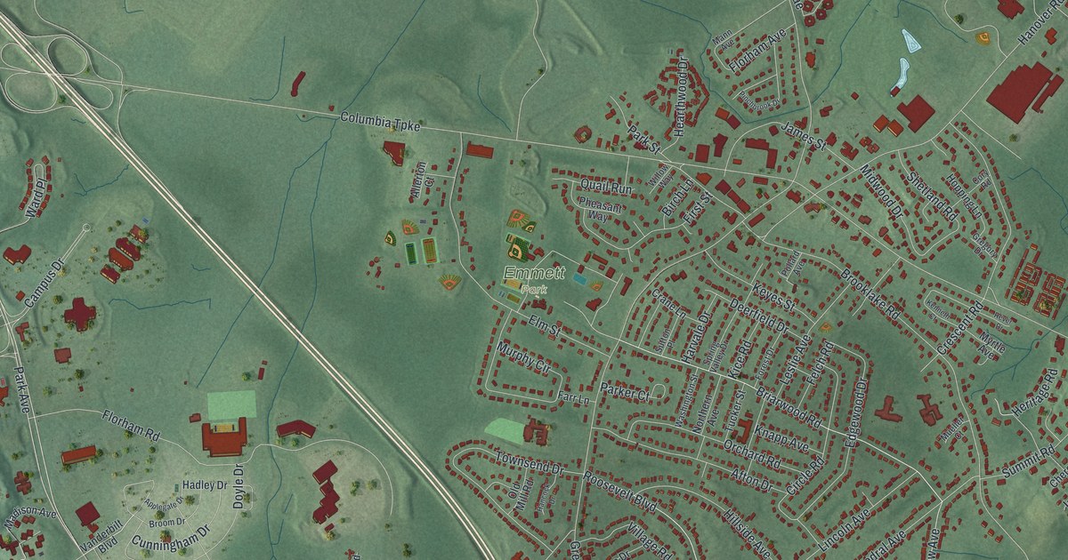 Map of Florham Park, New Jersey