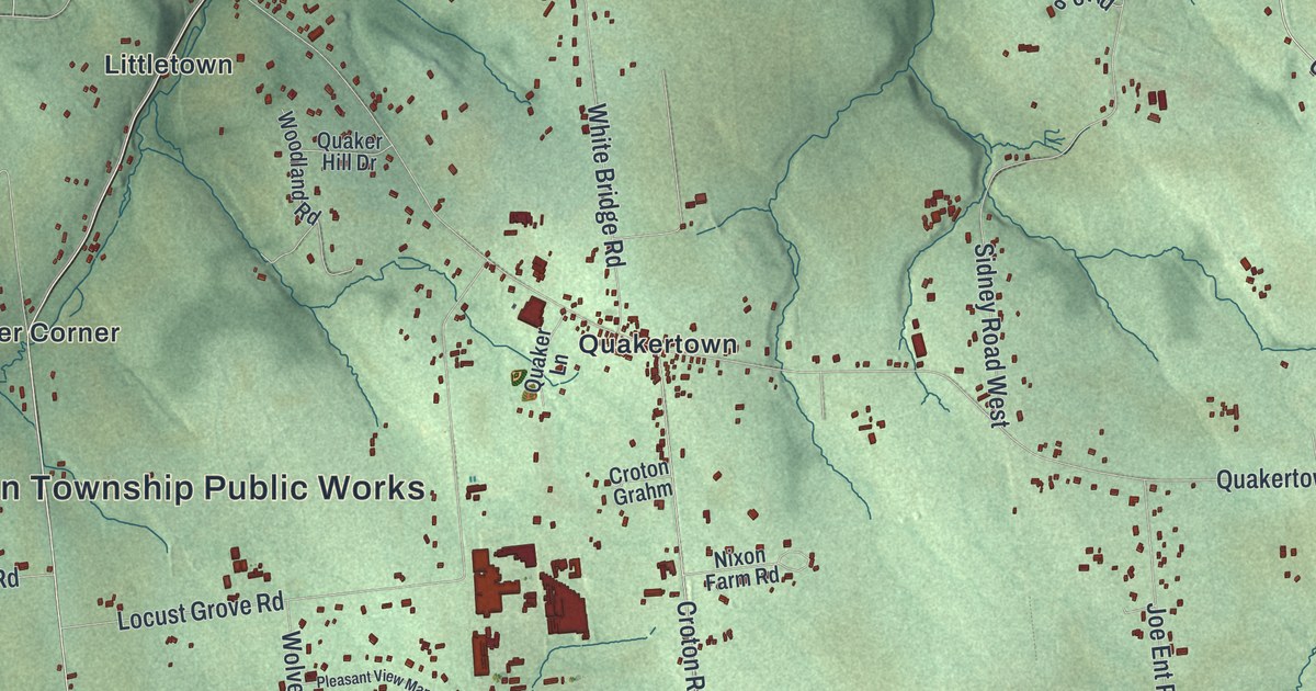 Map of Franklin, Hunterdon County, New Jersey
