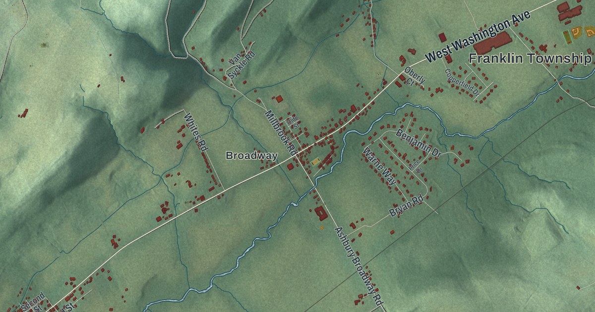Map of Franklin, Warren County, New Jersey