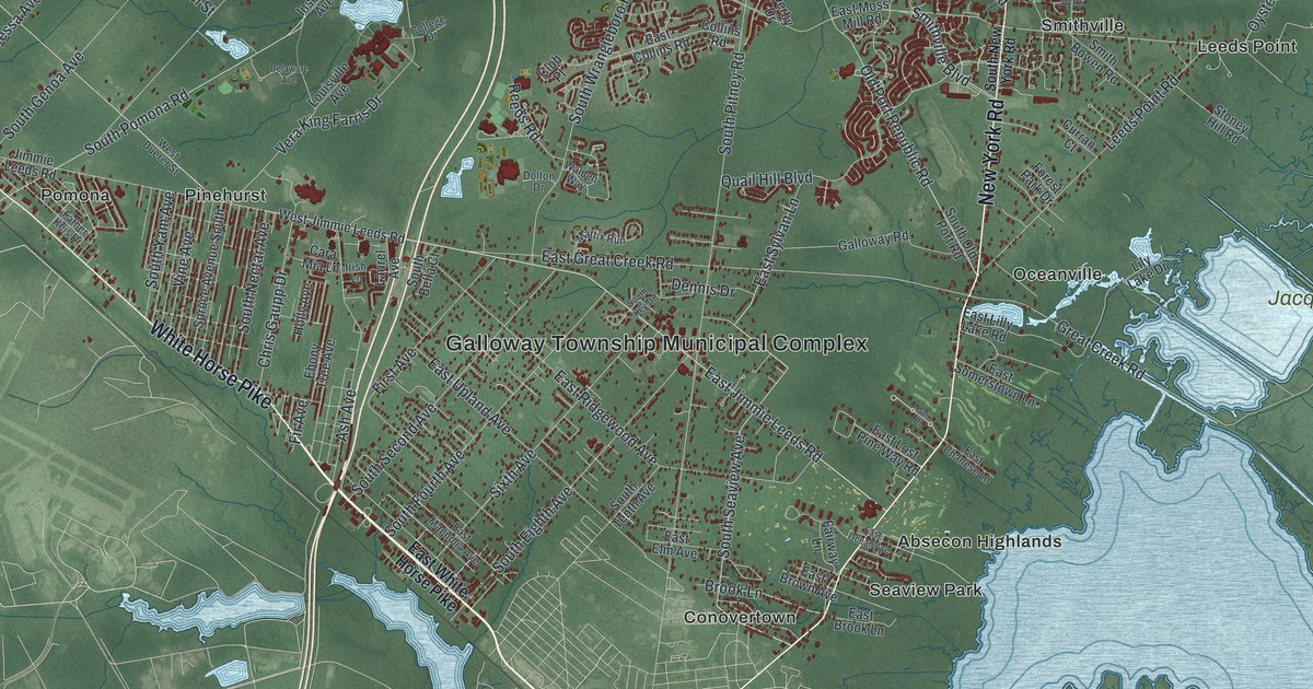 Map of Galloway, New Jersey