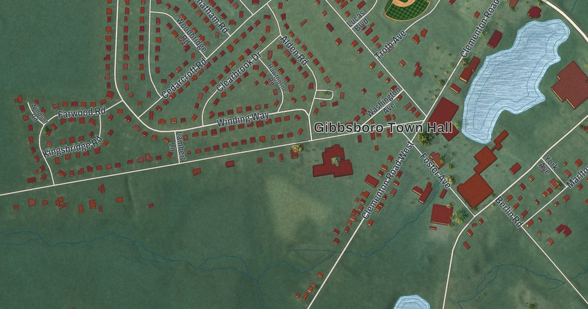Map of Gibbsboro, New Jersey