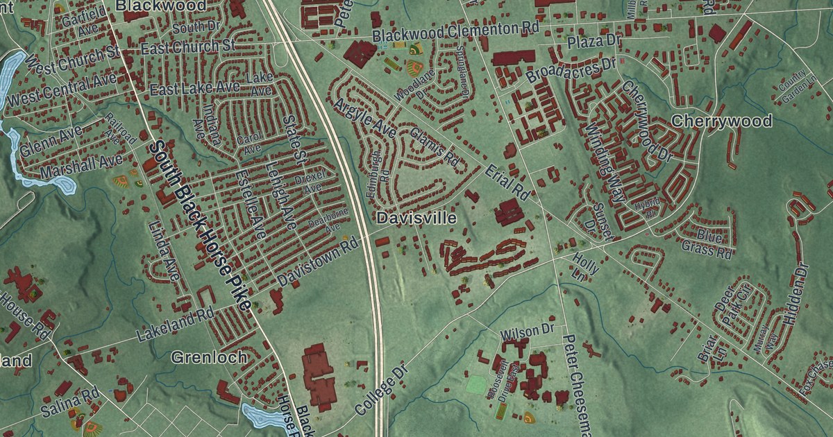 Map of Gloucester, New Jersey
