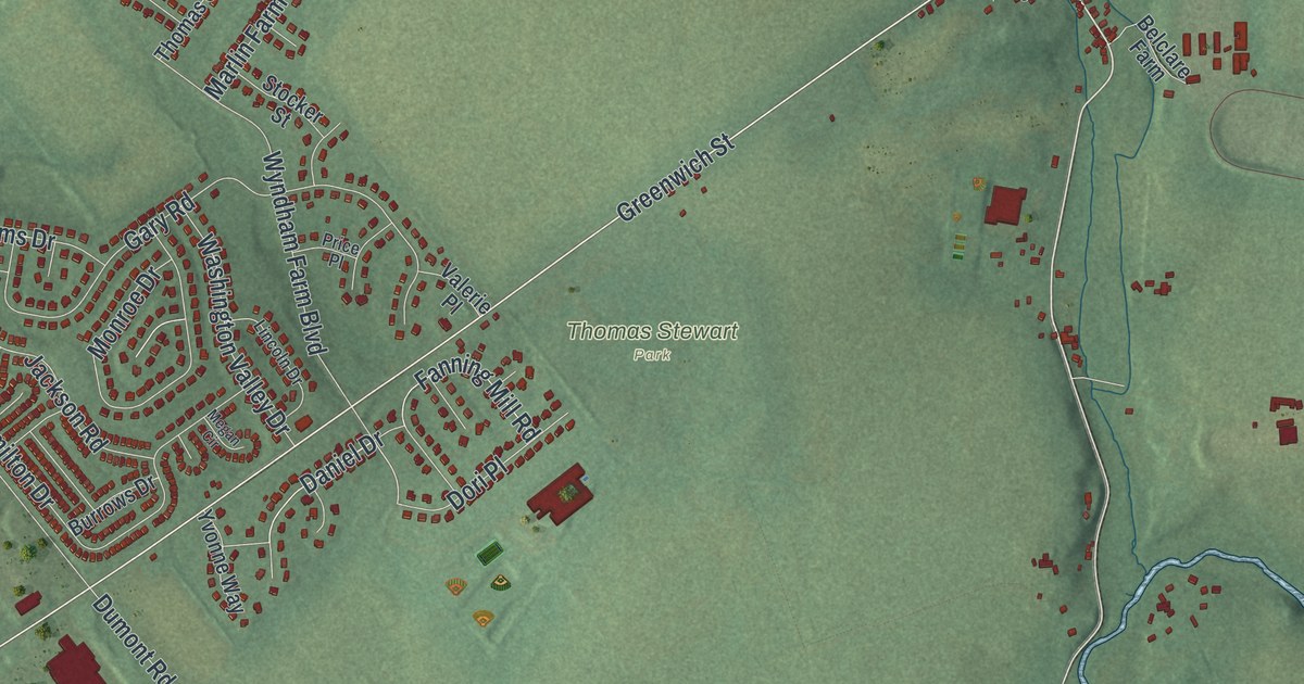 Map of Greenwich, Warren County, New Jersey