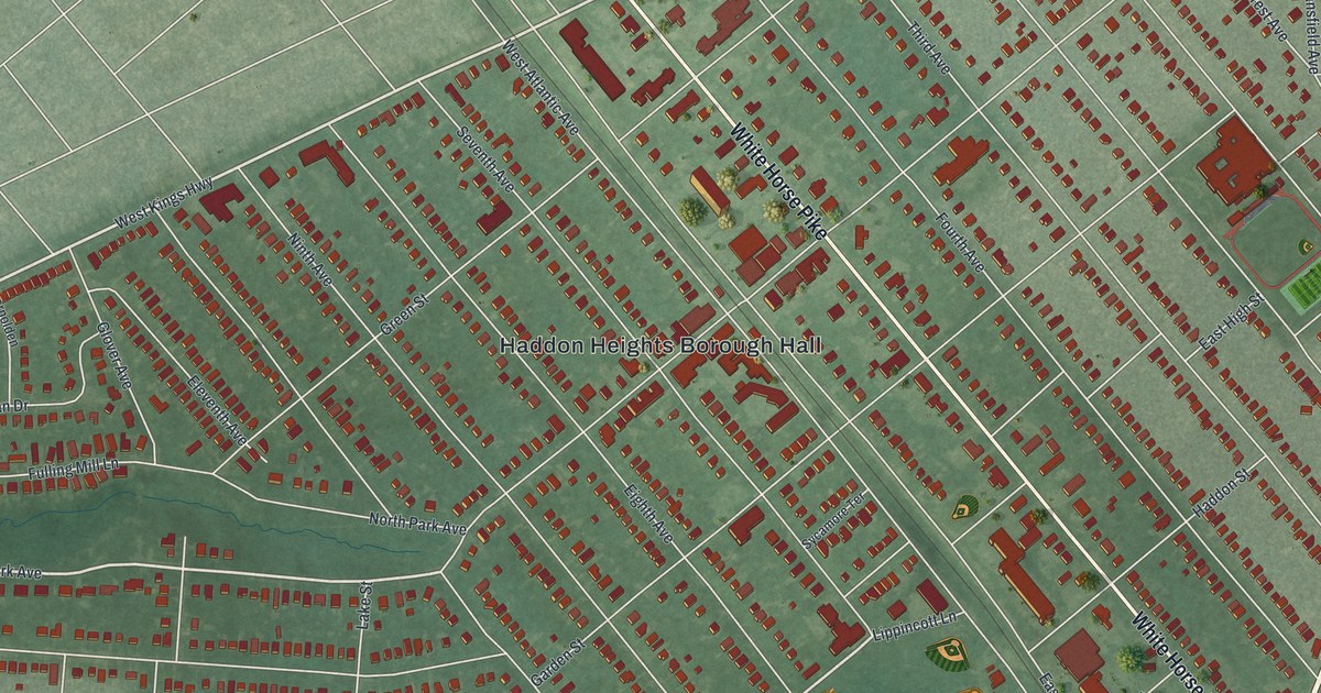 Map of Haddon Heights, New Jersey