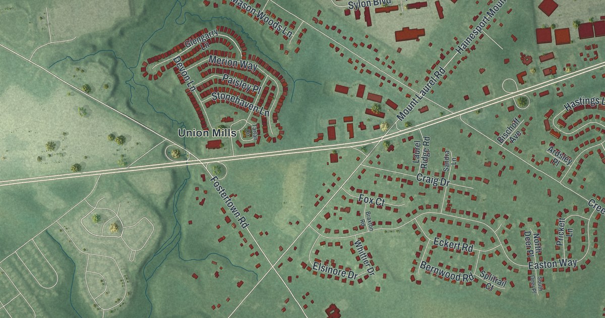 Map of Hainesport, New Jersey