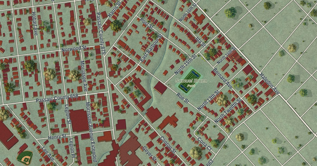 Map of Haledon, New Jersey