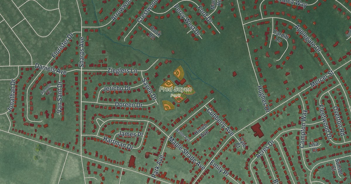 Map of Hamilton Square, New Jersey