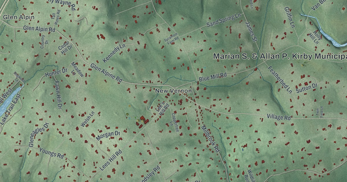 Map of Harding, New Jersey
