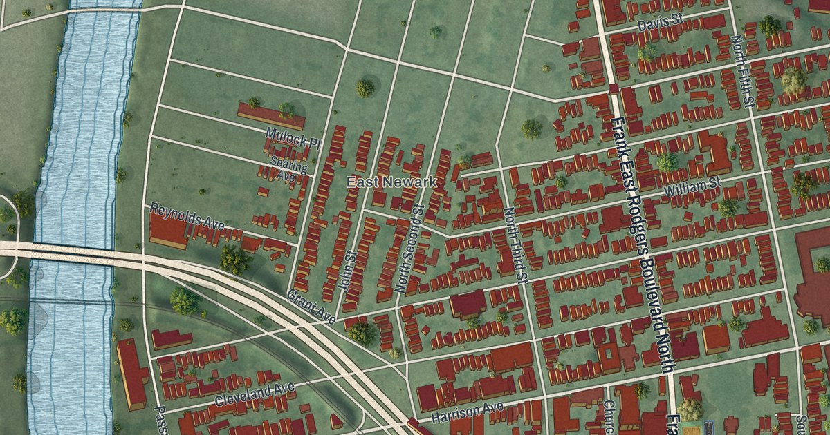 Map of Harrison, Hudson County, New Jersey