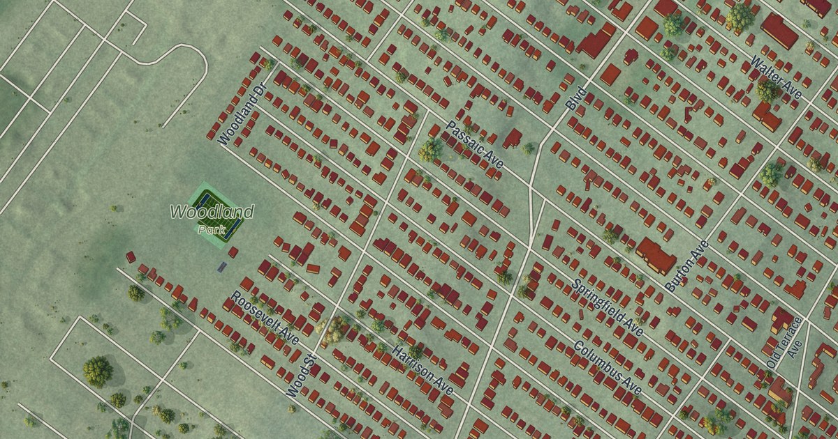 Map of Hasbrouck Heights, New Jersey