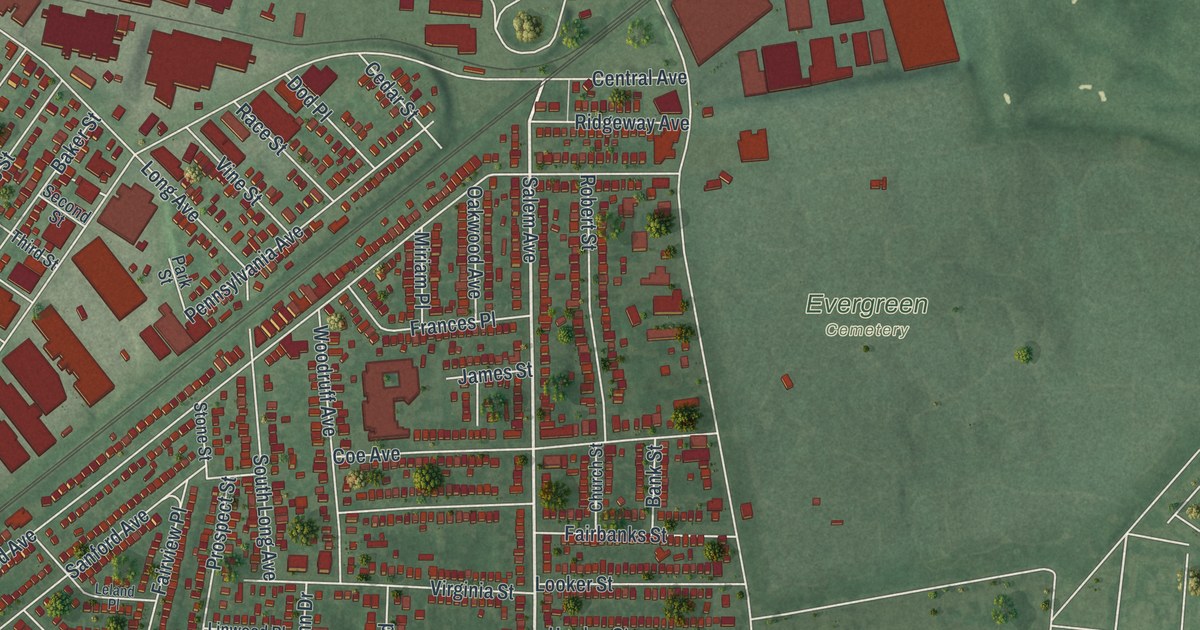 Map of Hillside, New Jersey