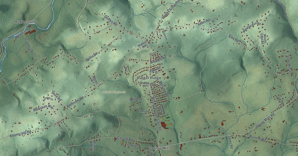 Map of Holland, New Jersey