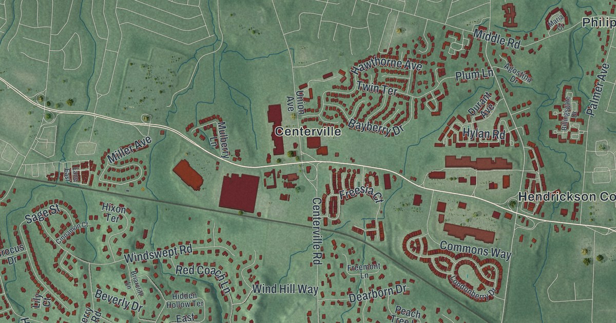 Map of Holmdel, New Jersey