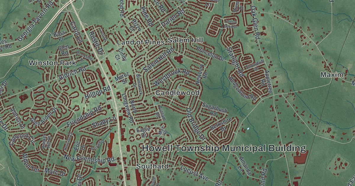 Map of Howell, New Jersey