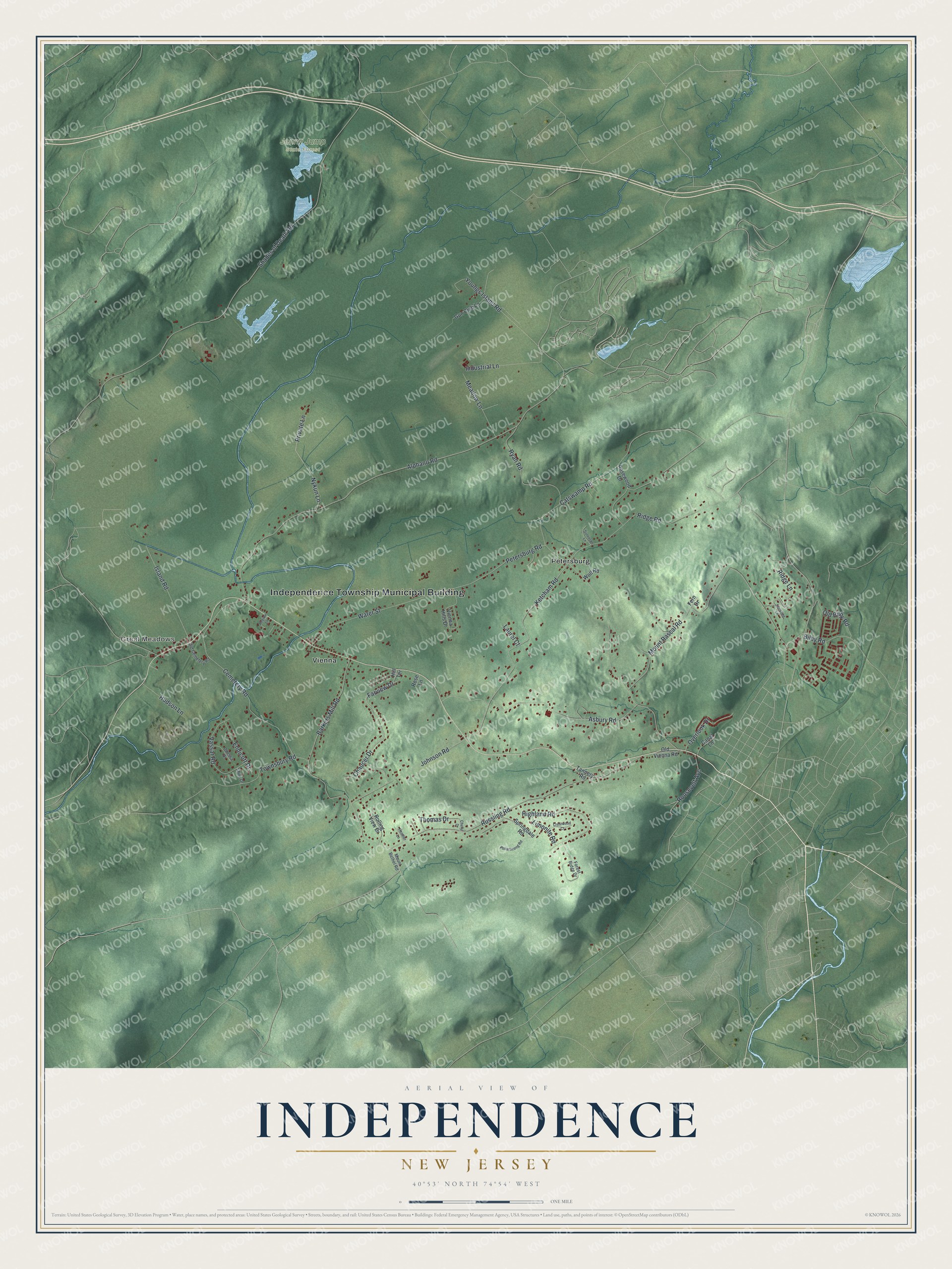 Watermarked full-map preview of Independence, New Jersey