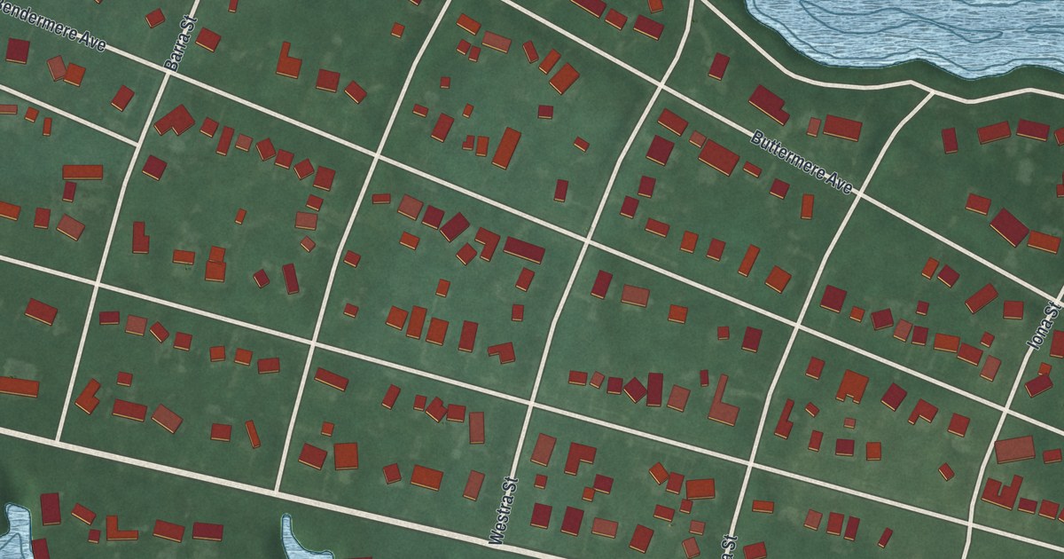 Map of Interlaken, New Jersey