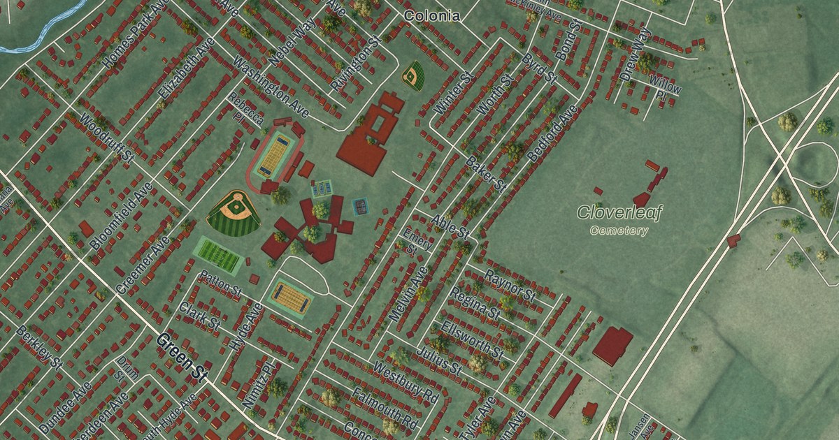 Map of Iselin, New Jersey