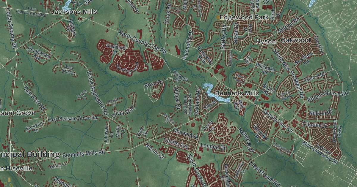 Map of Jackson, New Jersey