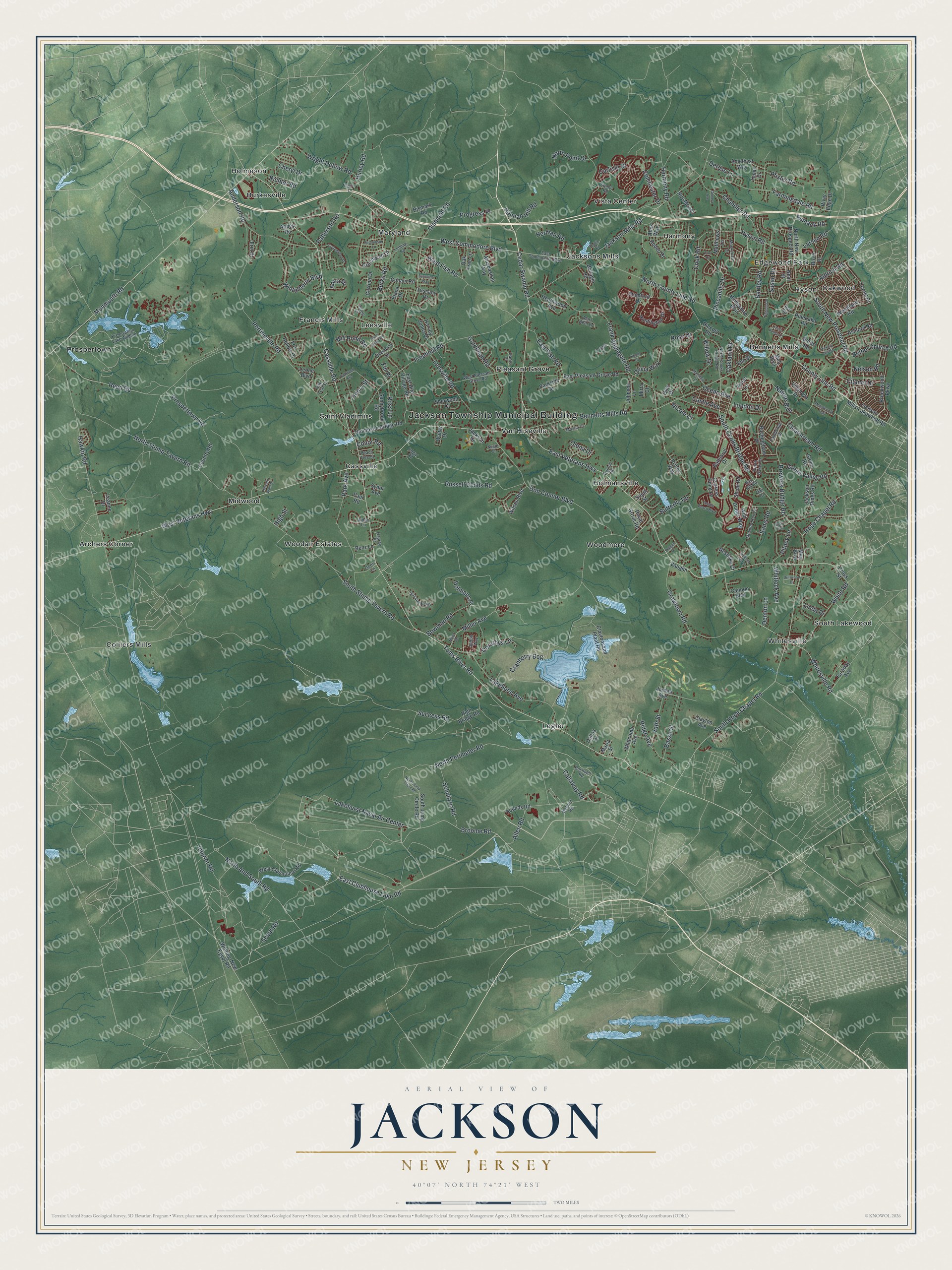 Watermarked full-map preview of Jackson, New Jersey