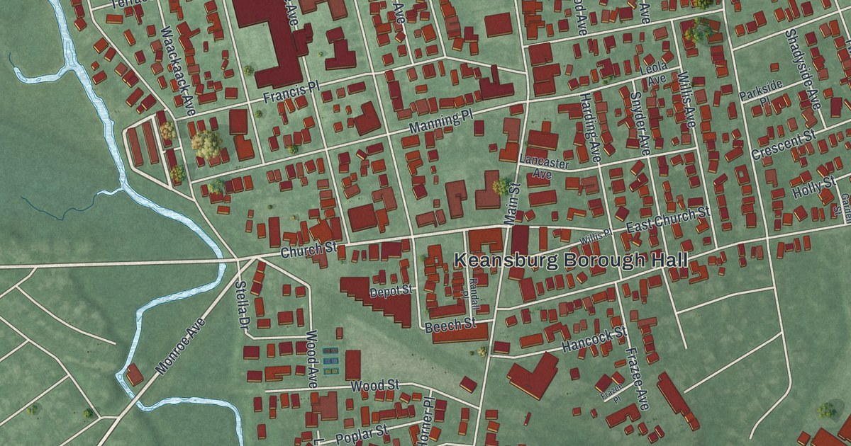 Map of Keansburg, New Jersey