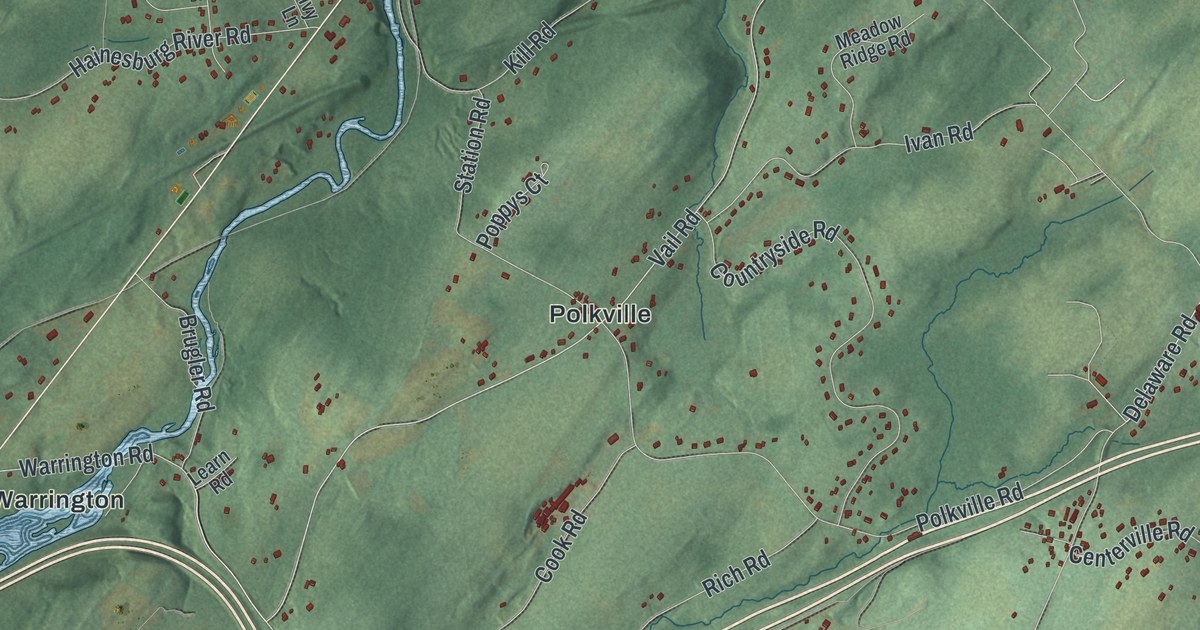 Map of Knowlton, New Jersey